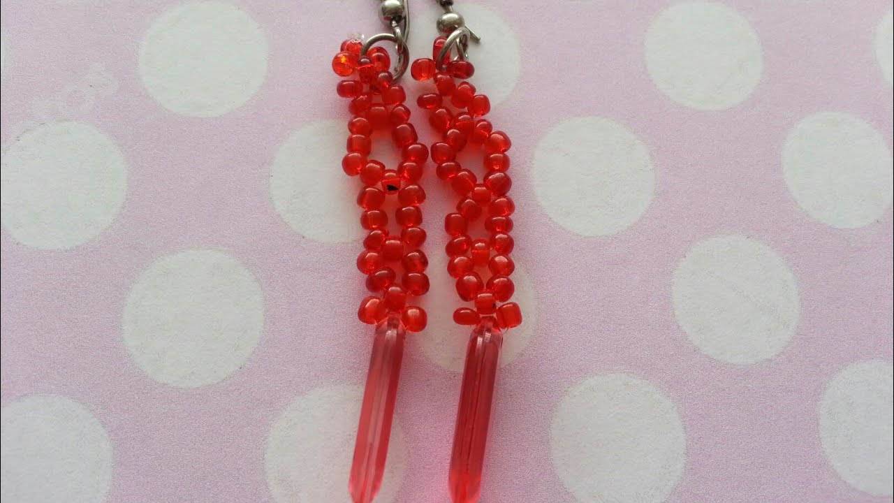 Серьги из бисера афинка Серьги из бисера афинка