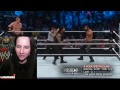 WWE Smackdown 3/19/15 Seth rollins Kane vs Roman Reigns Handicap