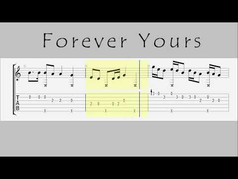 Kygo, Avicii - Forever Yours - Easy Guitar TAB Tutorial Video