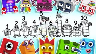 Numberblocks How To Draw Numberblocks 1 To 10 Drawing & Coloring Tutorial For Kids Art Start
