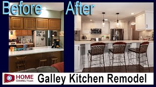 Before & After Galley Kitchen Remodel by KLM Kitchens Baths Floors | Kitchen Design Ideas