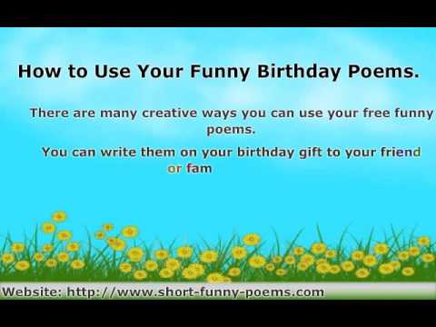 (How to Find Funny Birthday Poems For Friends and Family)