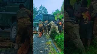 Png Defence Force Clearing The Major Road Block At Mulitaka War Zone