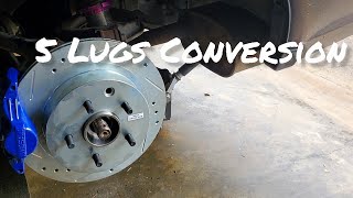 R32 Skyline - Rear 5 Lugs Conversion And Install Gktech Brake Lines
