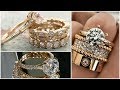 Elegant & Beautiful Gold Diamond stones rings, wedding rings, engajement rings