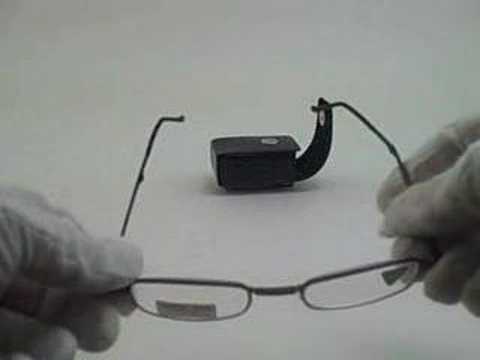 Folding reading glasses with snap case