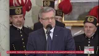 Pałac Prezydencki Uroczystości W Przedzień Barbórki Tvp Info, 03.12.2013
