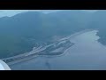 Landing at Hong Kong Airport HKG/VHHH, Facing South to 25R