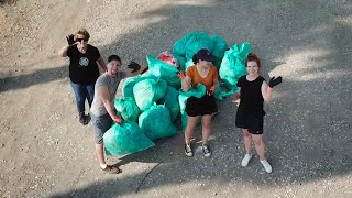 German Volunteers clean up litter in Israel, Radiant Group