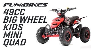 Product Overview: FunBikes 49cc Kids Big Wheel Mini Quad Bike