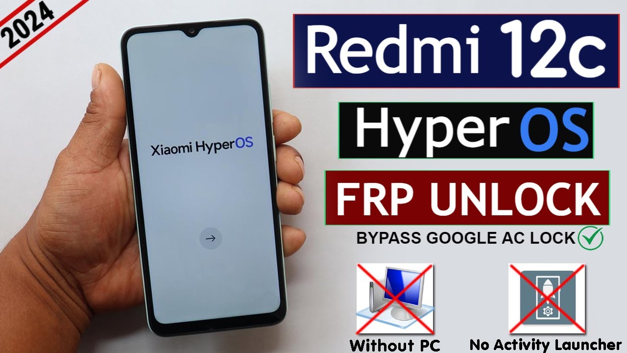 Redmi 12c HyperOS Frp Bypass/Unlock Google Account Lock Redmi 12c HyperOS Frp Bypass/Unlock Google Account Lock