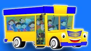 Ruedas De Los Autobuses Niños Rima Y La Canción Del Bebé Preescolar De Video Wheels On The Bus