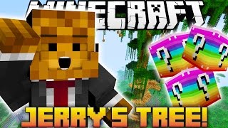 Minecraft Rainbow Lucky Block Mod - Jerry's Tree Challenge
