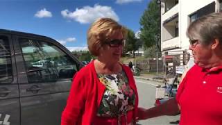 Trude Drevland ankommer Storefjell