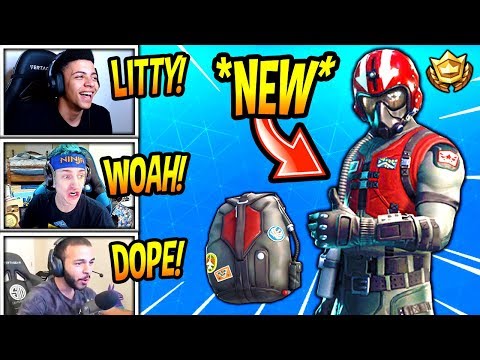 STREAMERS REACT TO *NEW* "WINGMAN" SKIN! (STARTER PACK) Fortnite SAVAGE & FUNNY Moments