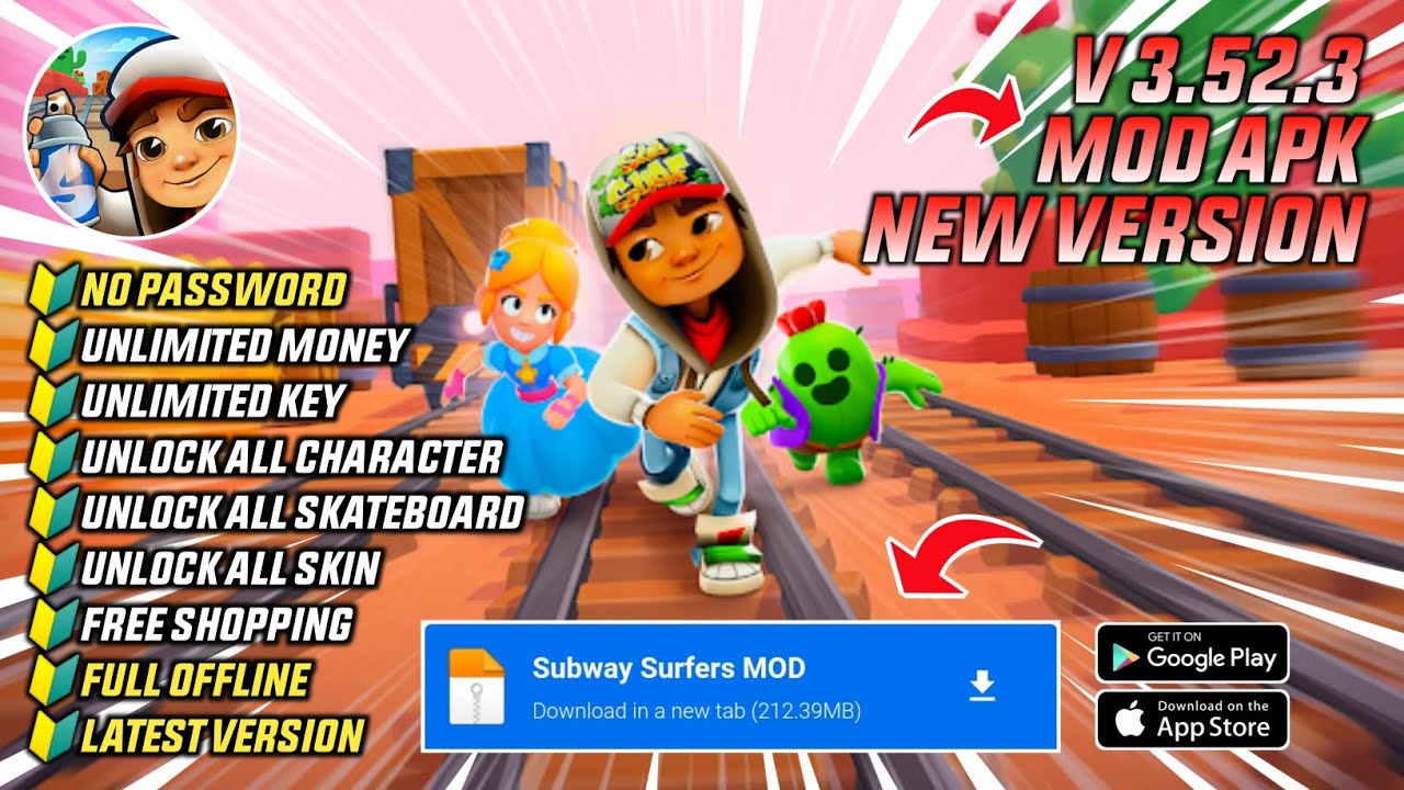 Subway Surfers Mod V3.52.3 Apk Terbaru 2025 – Unlimited Subway Surfers Mod V3.52.3 Apk Terbaru 2025 – Unlimited