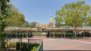 Disneyland Main Entranceesplanade Area Loop Live Ambiance