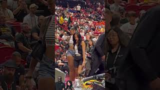 Jaylen Brown X Angel Reese Leaving Laker Vs. Celtic Summer League Game.