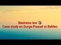 Easy Ppt on Durga Prasad vs Baldeo