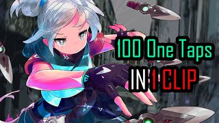 100 One Taps In 1 Clip Valorant Montage