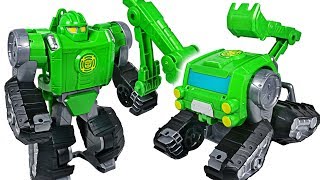 Villain attack Paw Patrol in tank! Transformers Rescue Bots Boulder, Optimus Prime! Go! - DuDuPopTOY