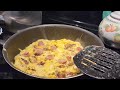Eggs & Sausage Omlette Breakfast