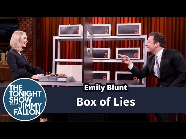 Jimmy Fallon Plays Box of Lies With Emily Blunt -
