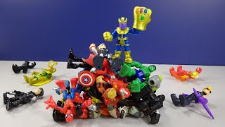 Playskool Marvel Heros Avengers Power Ups vs. Thanos. Avengers Infinity Wars