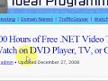 ASP.NET 3.5 - Five Hours of FREE Video Tutorials