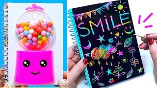 DIY School Supplies! 10 DIY Rainbow Stress Reliever Notebooks for Back to School