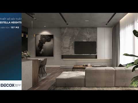 Mẫu thiết kế nội thất căn hộ Estella Heights 137m2- Quận 2