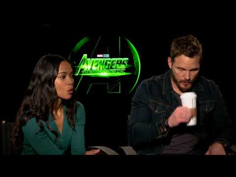 Avengers Infinity War New full Interview with Chris Pratt & Zoe Saldana