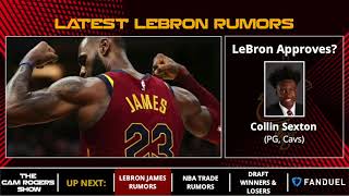 LeBron James Rumors: LeBron Down To Lakers Or Cavs, Approves Collin Sexton Pick & Dialogue With Cavs LeBron James Rumors: LeBron Down To Lakers Or Cavs, Approves Collin Sexton Pick & Dialogue With Cavs
