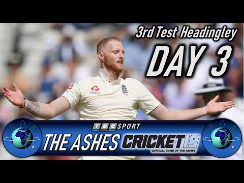 Cricket 19 The Ashes 3rd Test at Headingley Day 3 - Retro 90s BBC Style Presentation