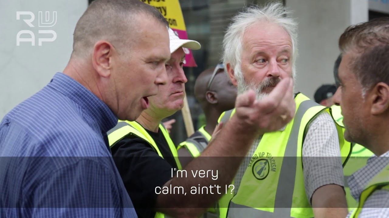 Angry far-right protesters take on anti-racism activists in London | RWAP