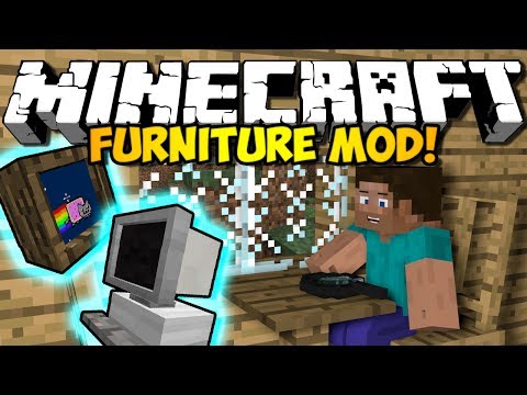 Minecraft Furniture Mod: COUCHES, TVs, COMPUTERS & MORE! (HD)