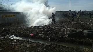 Видео 04.04.2019 Пожар в Нижнем Новгороде на ул. Электровозная. от nubik-info, Электровозная улица, Нижний Новгород, Россия