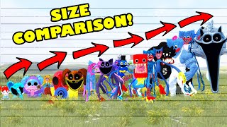 New Size Comparison All Poppy Playtime Chapter 3-1 Characters In Garry's Mod!