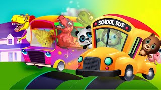 Animals On The Bus Song The Wheels On The Bus Go Round And Round