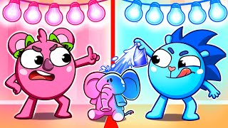 Pink or Blue Duel Song 🩷💙 | Funny Kids Songs 😻🐨🐰🦁 And Nursery Rhymes by Baby Zoo