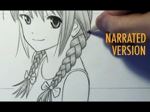 Как рисовать аниме с косичками Как рисовать аниме с косичками