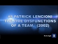 8  LENCIONI "5 dysfunctions of a team"