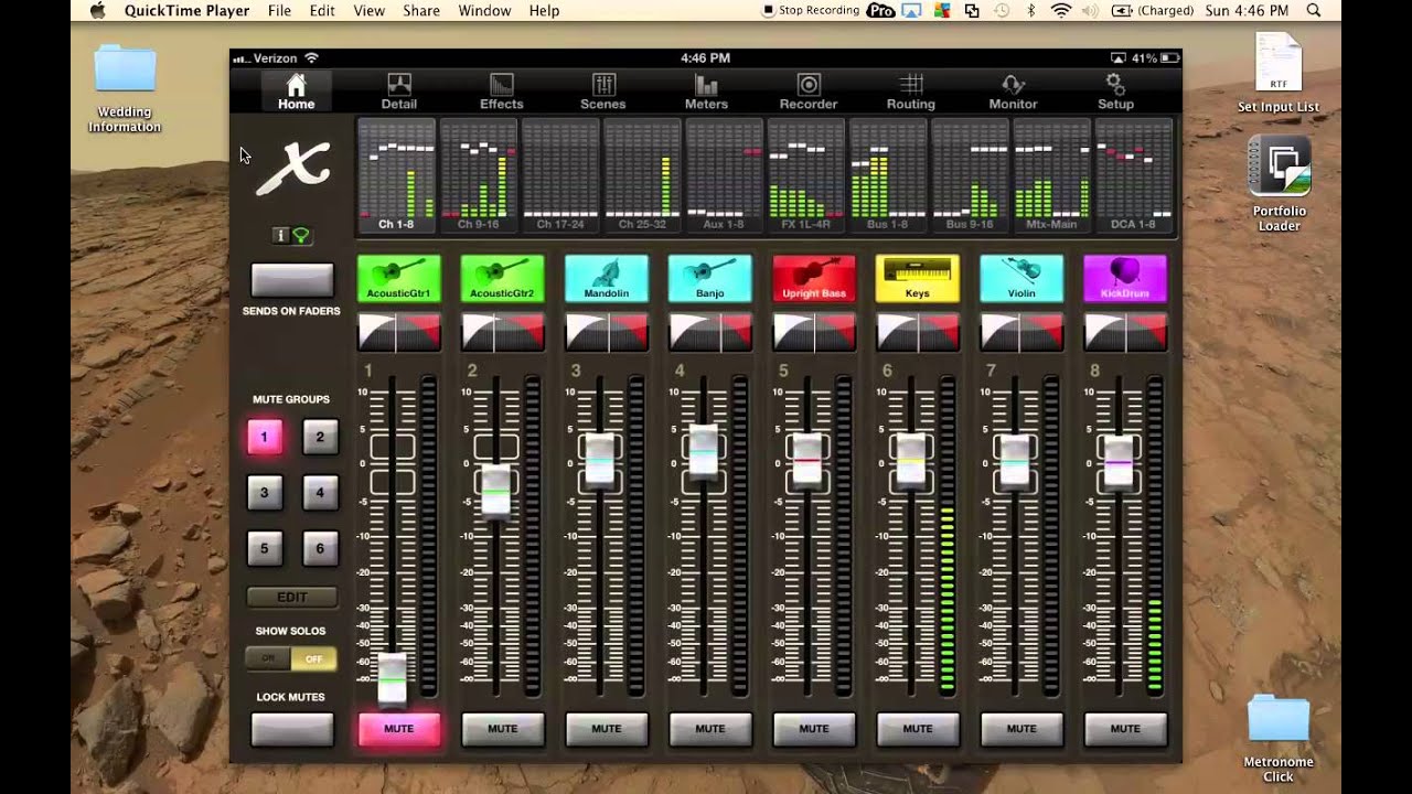 Behringer X32 - iPad Monitor Mixing - X32-Mix App - YouTube