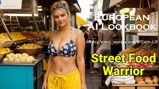 [4K] European Ai Lookbook- Street Food Warrior