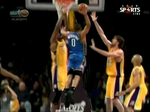 russell westbrook dunks on shane battier. Russell Westbrook going up for a RIDICULOUS dunk. Description: I was watching this live and it made me a Westbrook fan right there.