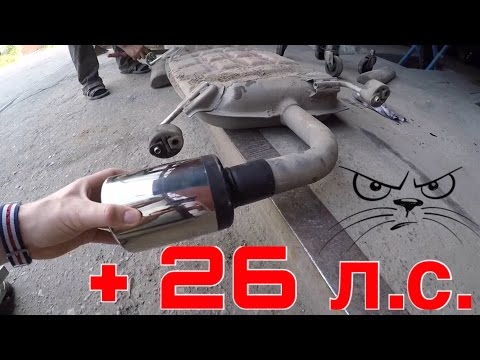 Как сделать насадку на глушитель из банки