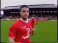 Mark Owen & Robbie Williams playing football