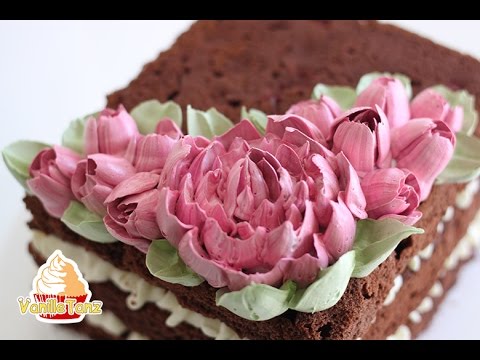 Пион из крема мастер класс
