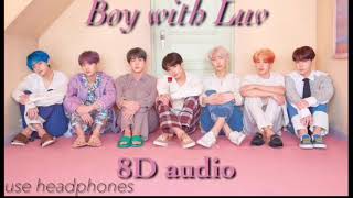 💜BTS- Boy with Luv -8D audio ⚠️USE HEADPHONES⚠️