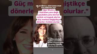 Melek Baykal Uğur Mumcu Sözleri̇yle Gönderme Yapti Haklidan Yana Deği̇l Güçlüden Yana Olanlar..